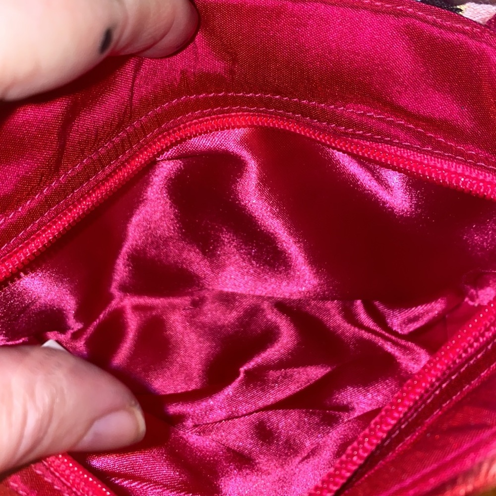 Dolce Vita Silk and Embroidered Floral Handbag Baguette (I) - Picture 8 of 9